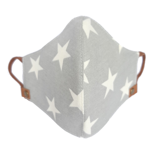 Tapabocas Be a Star Gris