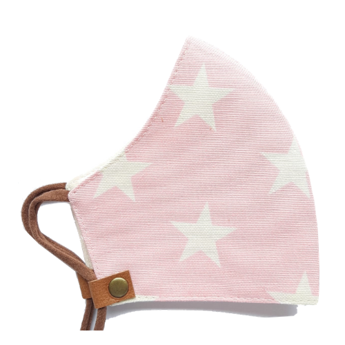 Tapabocas Be a Star Rosado