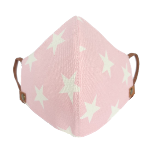 Tapabocas Be a Star Rosado