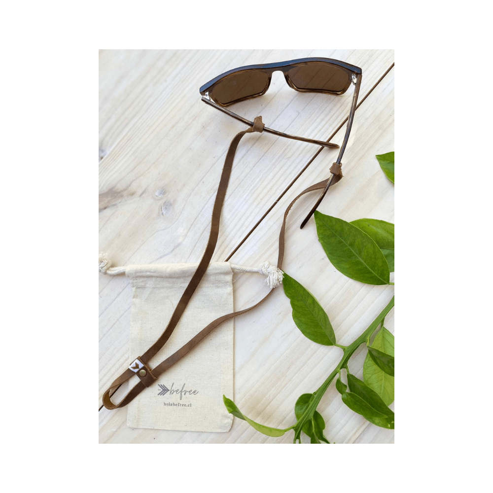 Strap para Lentes Cuero Café